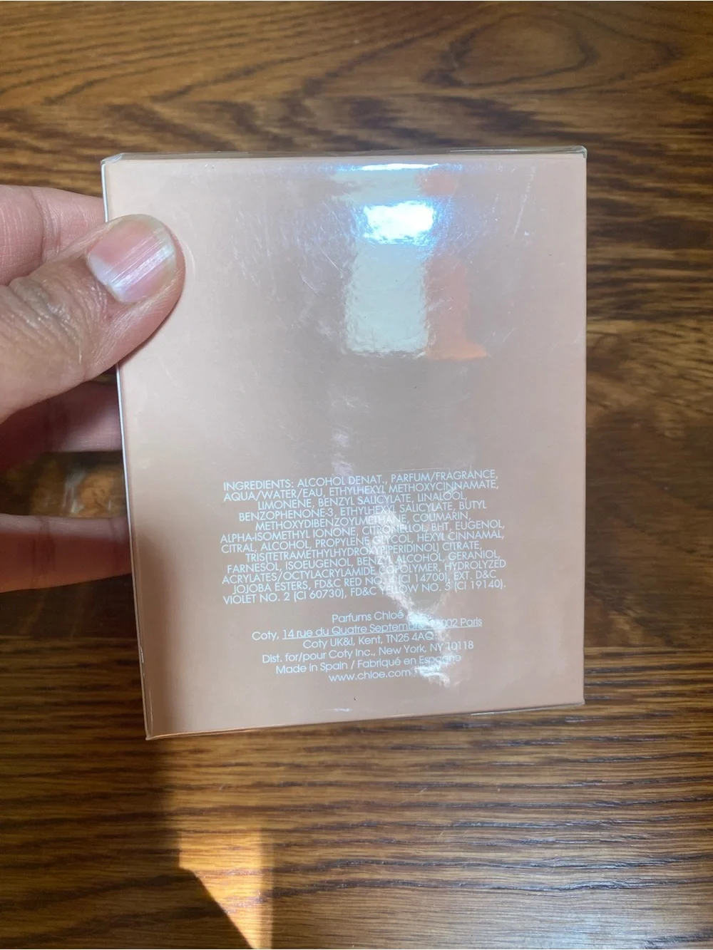 Chloé Nomade Box in Peach